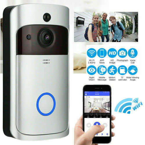 Video Doorbell Wireless WiFi Calling Smart Security Camera HD Doorbell Two-Way