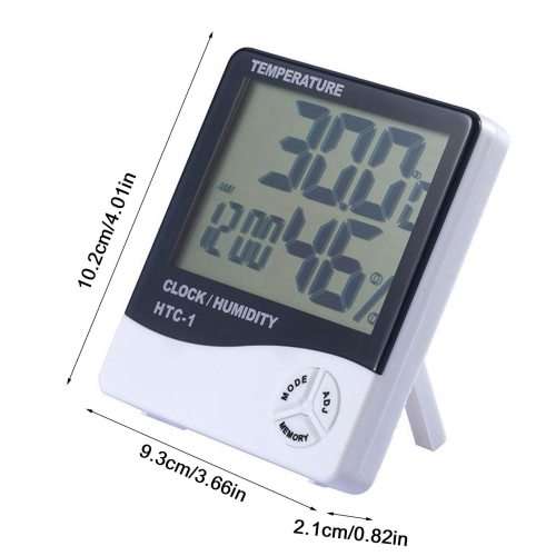 Temperature Humidity Meter And Clock