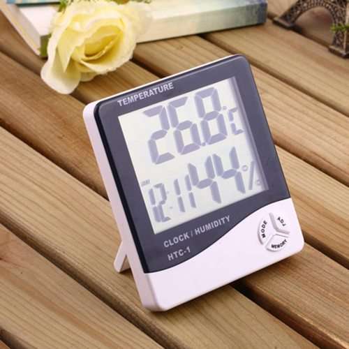 Temperature Humidity Meter And Clock