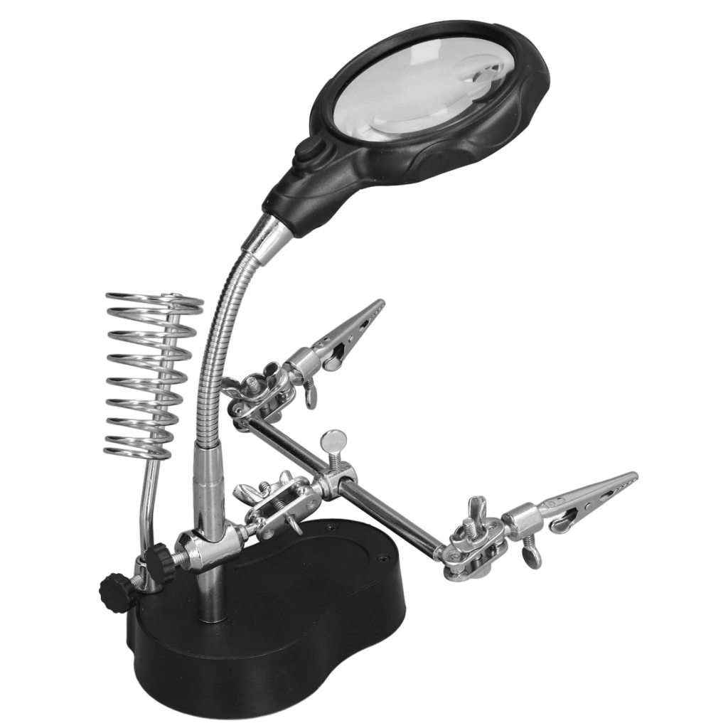 Magnifying Glass LED Light With Soldering Stand