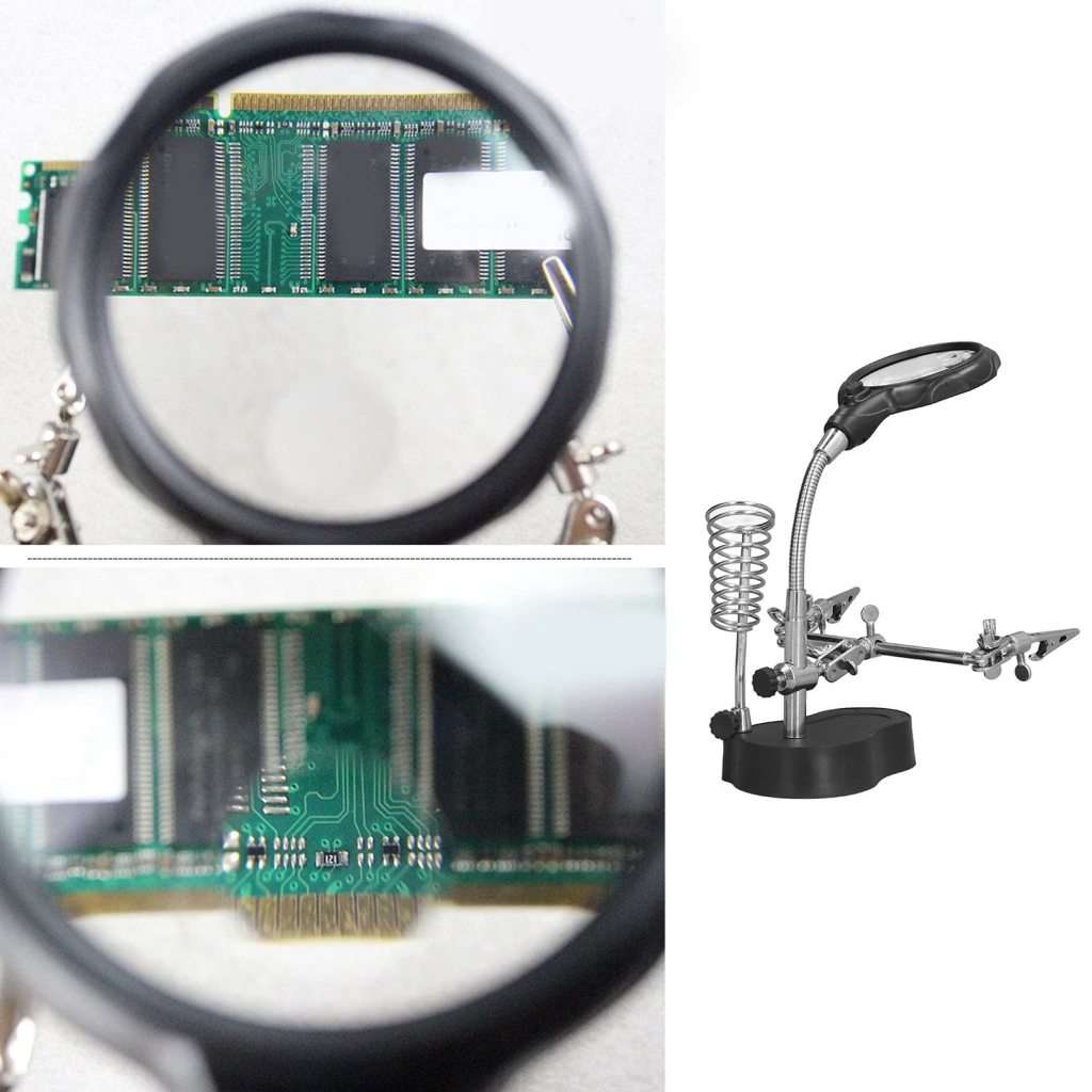 Magnifying Glass LED Light With Soldering Stand
