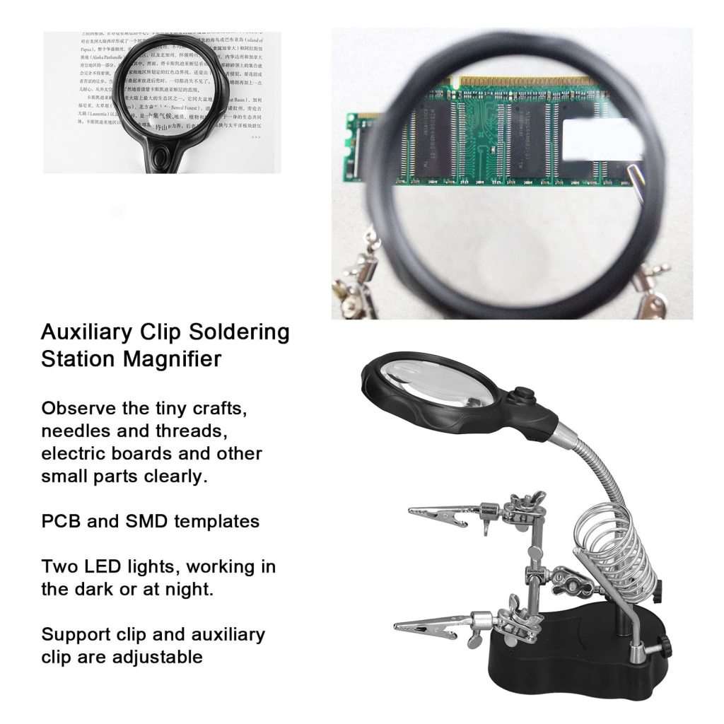 Magnifying Glass LED Light With Soldering Stand