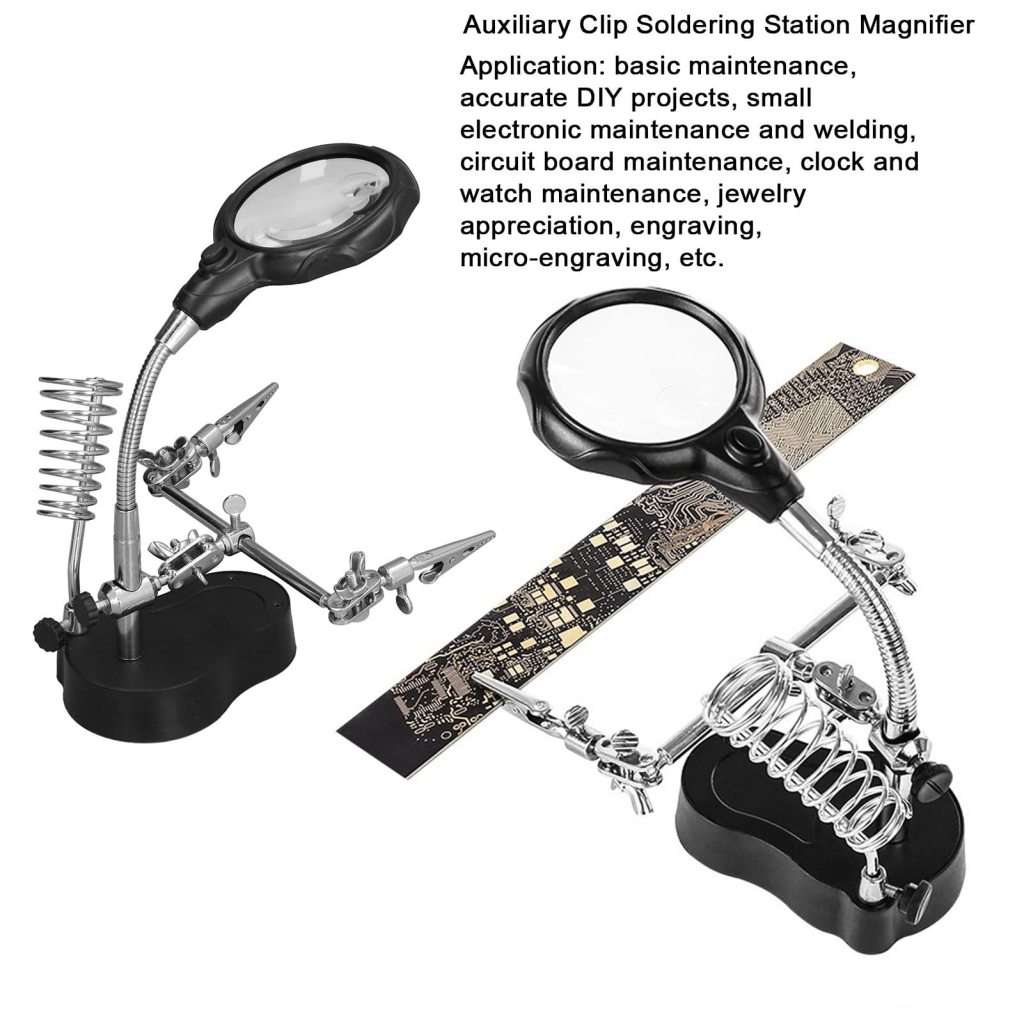 Magnifying Glass LED Light With Soldering Stand