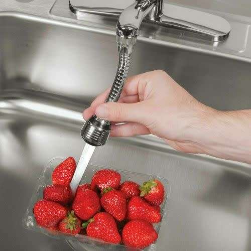 Turbo Flex 360 Instant Hands Free Faucet Swivel Spray Sink Hose