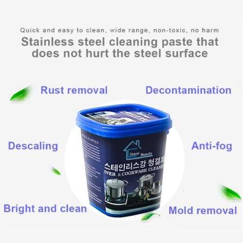 Cookware Stainless Steel Cleaning Cream Cleaner Washing Pot Scale Paste Household And Stains Kitchen