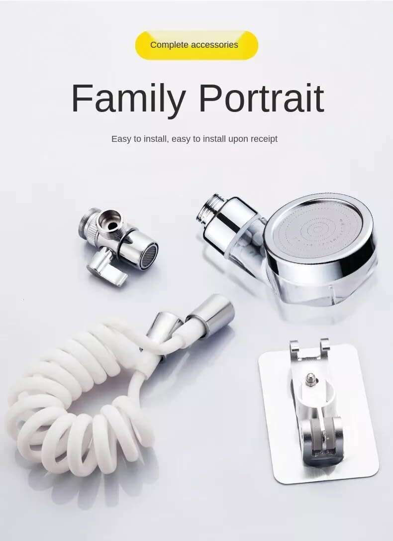 Faucet extension shower set, external shampooer, basin faucet, handheld rain shower.