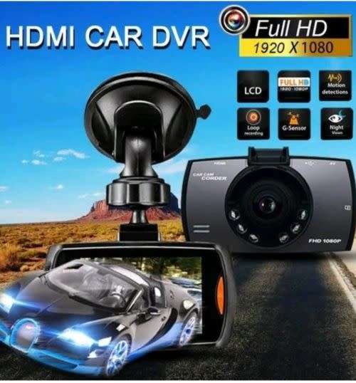 1080p Lcd Car Camera Dash Cam Crash Dvr Night Vision Motion Dectection