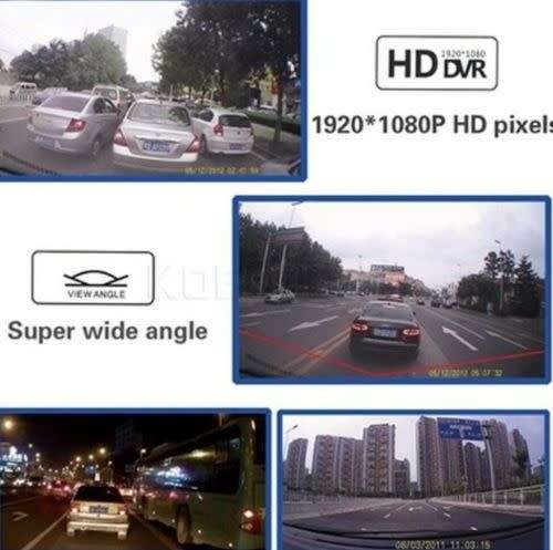 1080p Lcd Car Camera Dash Cam Crash Dvr Night Vision Motion Dectection