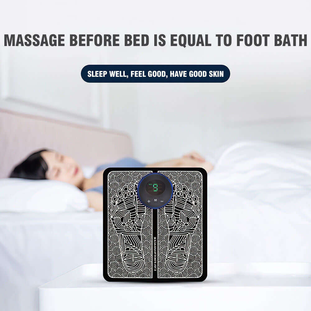 Electric EMS Foot Massager Leg USB Reshaping Pad Feet Muscle Stimulator Mat