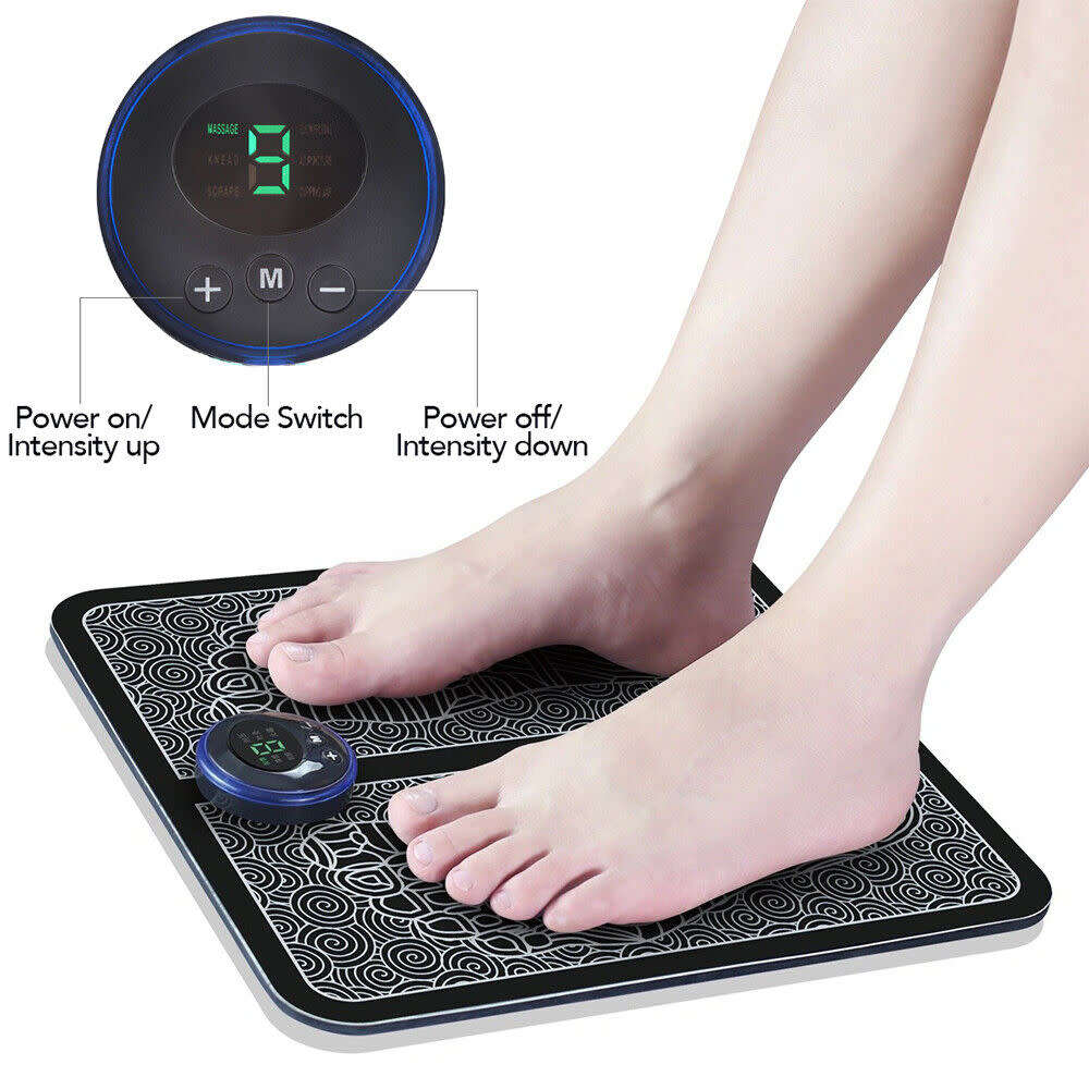 Electric EMS Foot Massager Leg USB Reshaping Pad Feet Muscle Stimulator Mat