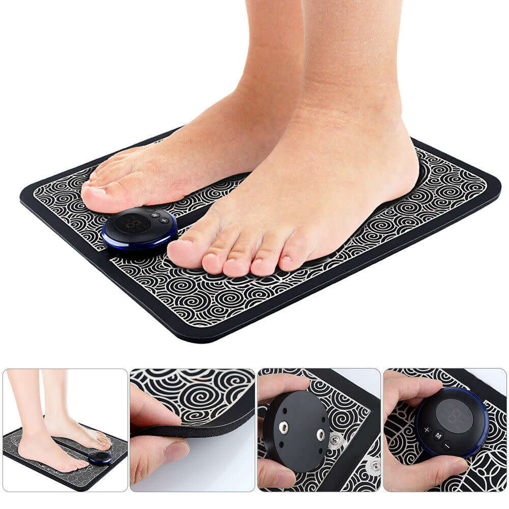 Electric EMS Foot Massager Leg USB Reshaping Pad Feet Muscle Stimulator Mat