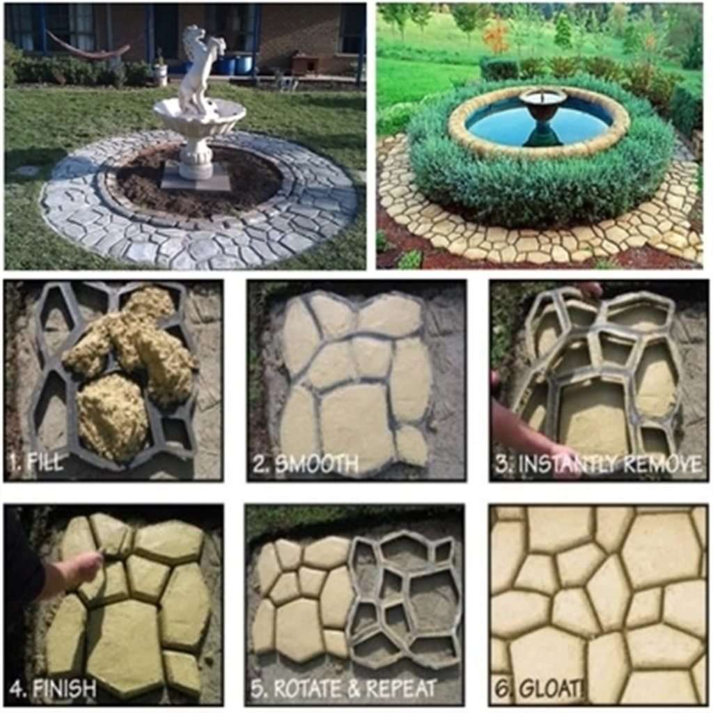 Paving Mold Concrete Mold DIY Manual Paving Cement Brick Mold