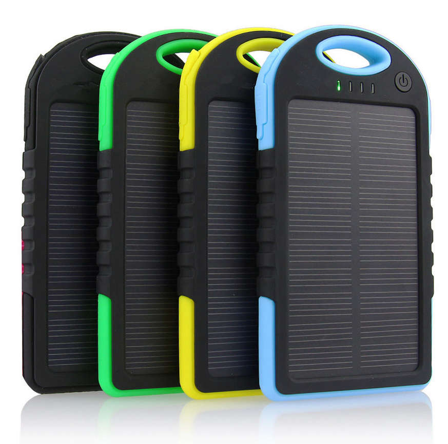 Dual USB Waterproof Solar Power Bank Battery Charger for Cell Phone