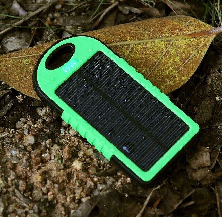Dual USB Waterproof Solar Power Bank Battery Charger for Cell Phone
