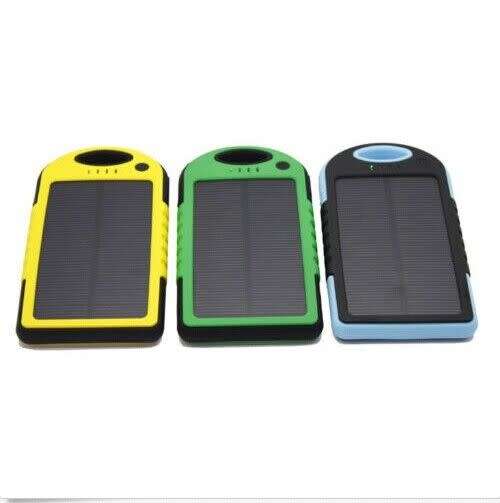 Dual USB Waterproof Solar Power Bank Battery Charger for Cell Phone