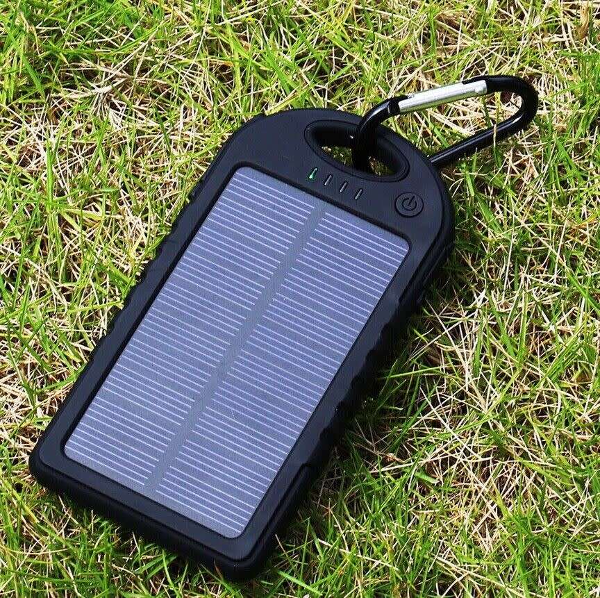 Dual USB Waterproof Solar Power Bank Battery Charger for Cell Phone