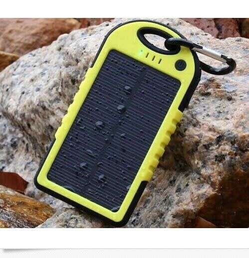 Dual USB Waterproof Solar Power Bank Battery Charger for Cell Phone