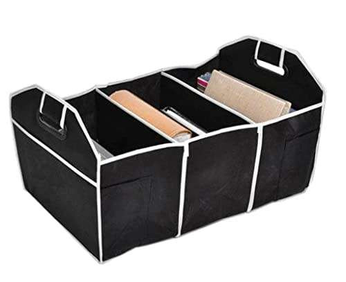 Car luggage bag, foldable, luggage storage bag, 3-compartment shopping bag