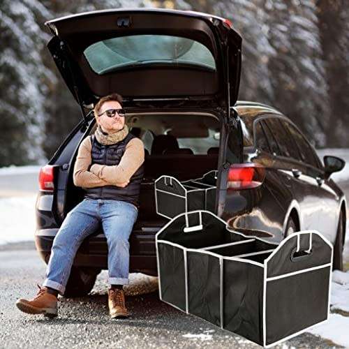 Car luggage bag, foldable, luggage storage bag, 3-compartment shopping bag