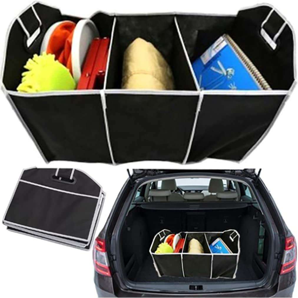 Car luggage bag, foldable, luggage storage bag, 3-compartment shopping bag
