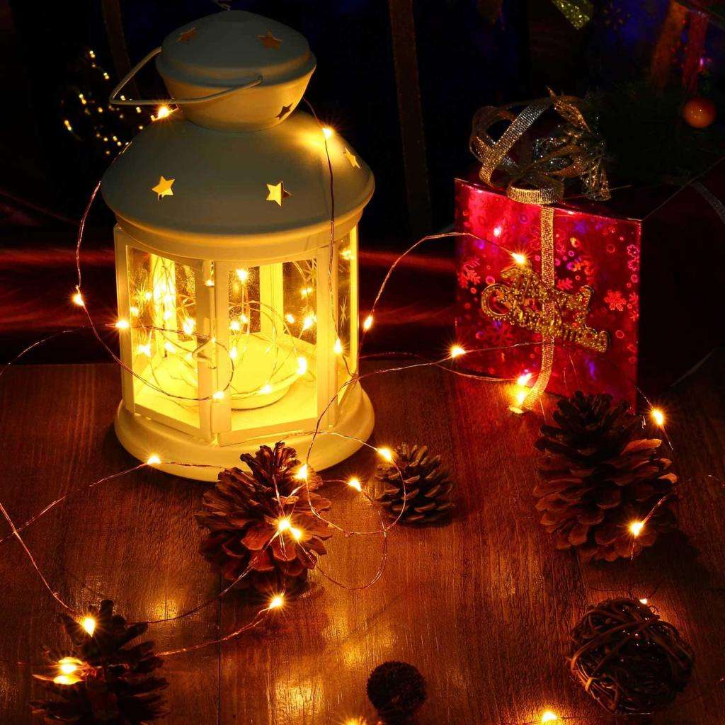 10M Outdoor Solar LED Light Waterproof Copper Wire Fairy Light Balcony Garden Decorative Trees