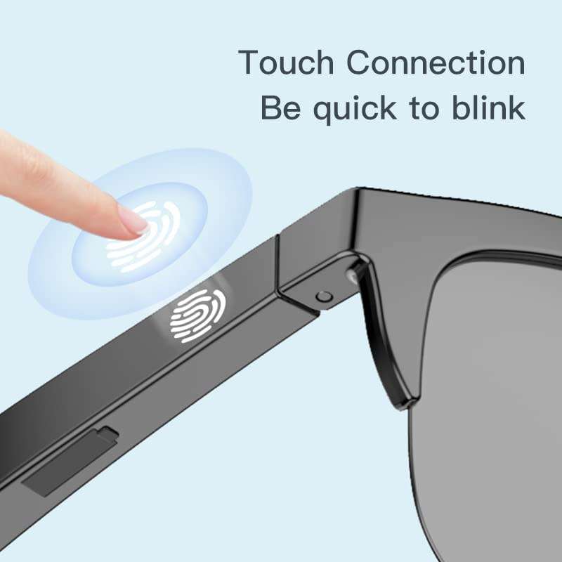 Anti-Glare Anti-Polarization Sunglasses With Bluetooth Smart Glasses