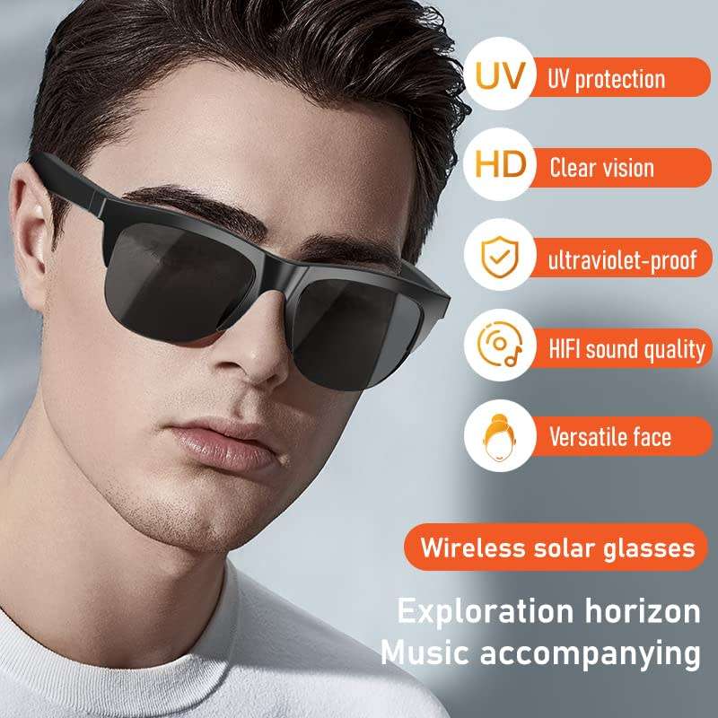 Anti-Glare Anti-Polarization Sunglasses With Bluetooth Smart Glasses