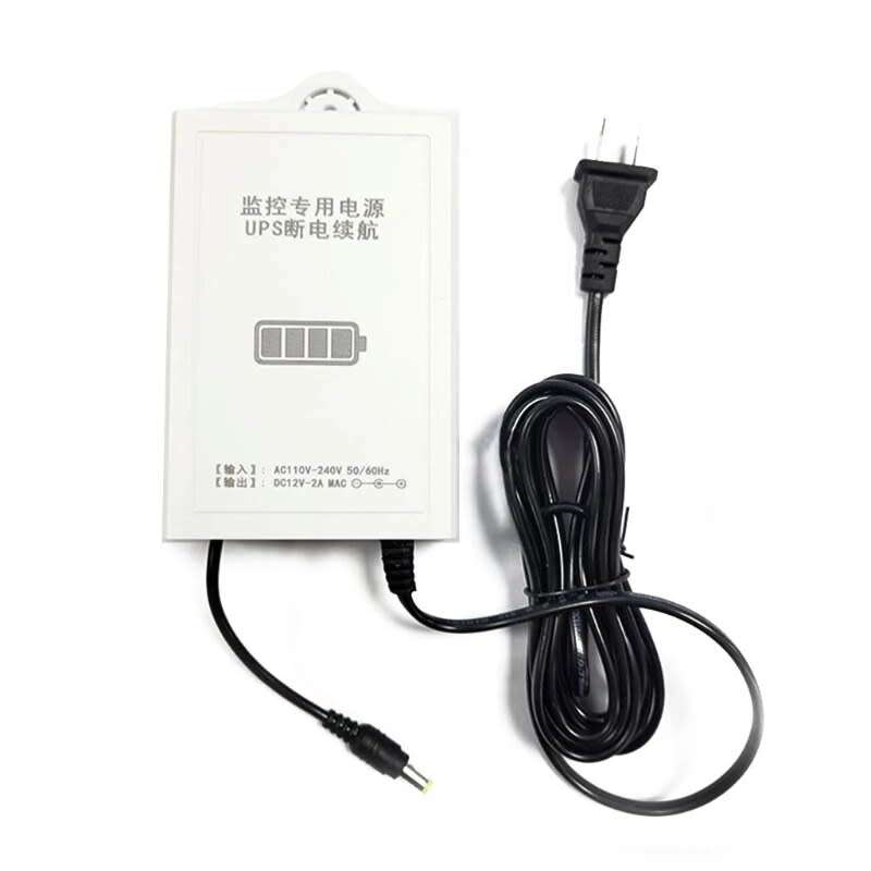 UPS Battery Backup Uninterruptible Power Supply For Wifi Router Wall-Mounted Mini 12V 2A DC UPS