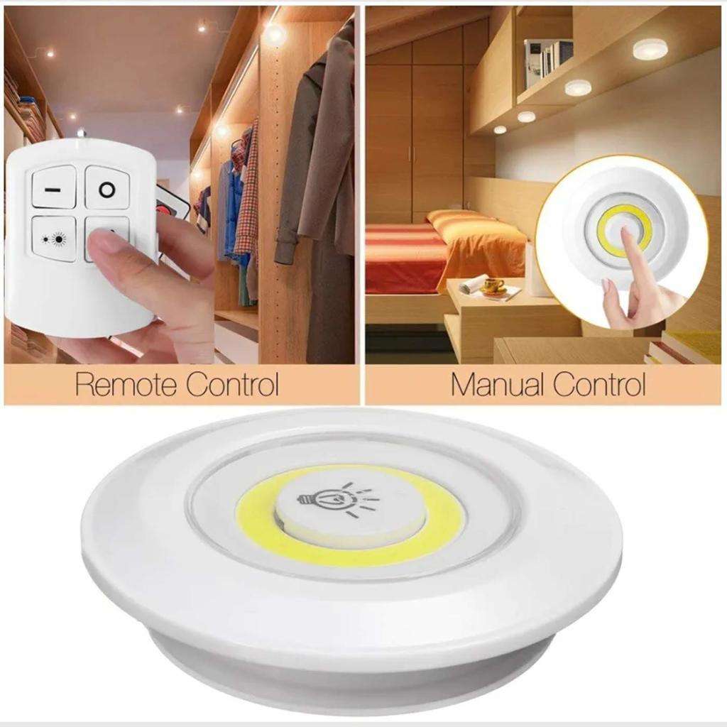 3pcs COB auxiliary lights with remote control, can control the intensity of light