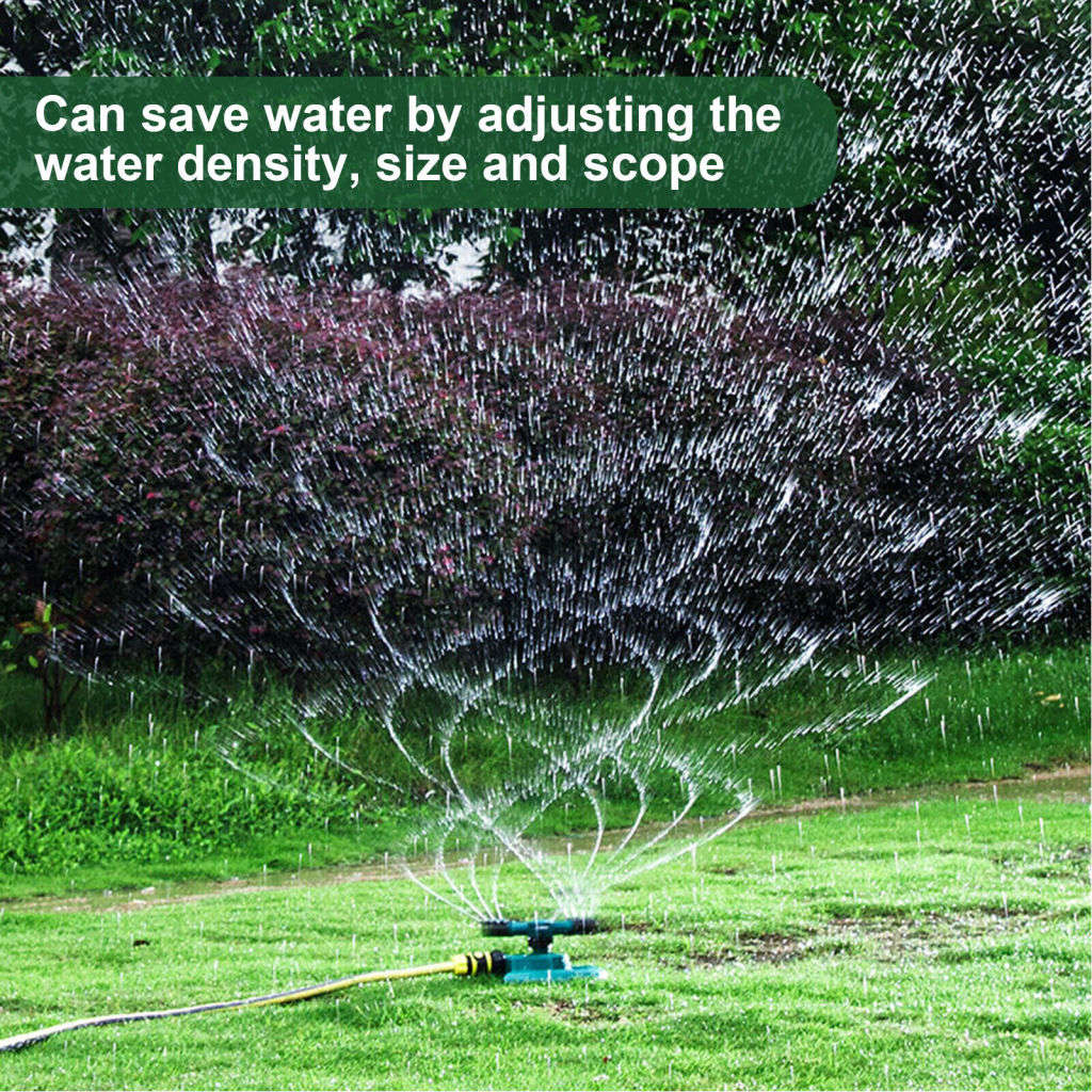 Garden Sprinkler Spray Head 360° Automatic Rotating Lawn Grass Sprinklers System