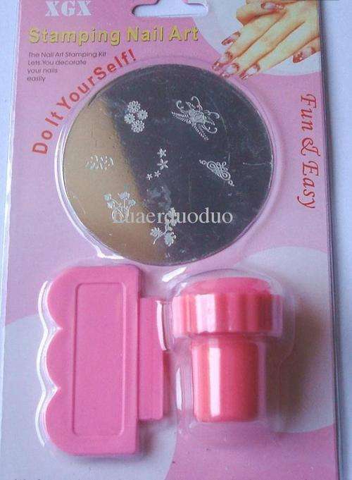 Stamping Nail Art Kit + Extra Plate