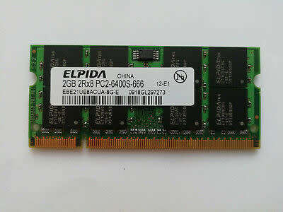 ELPIDA 2GB 2Rx8 PC2-6400S-666 200-Pin