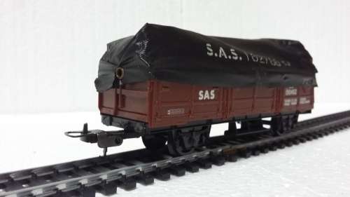 HO LIMA SAR open tarp wagon