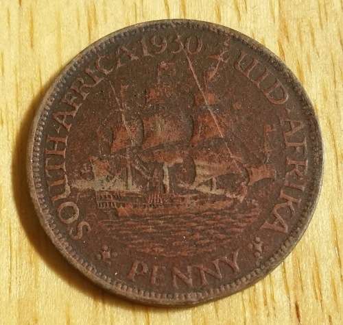 Fibre 1930 penny - Schools token money