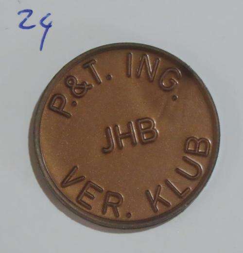 Post and Telegraph Eng. Refreshment Club token (MB1720)