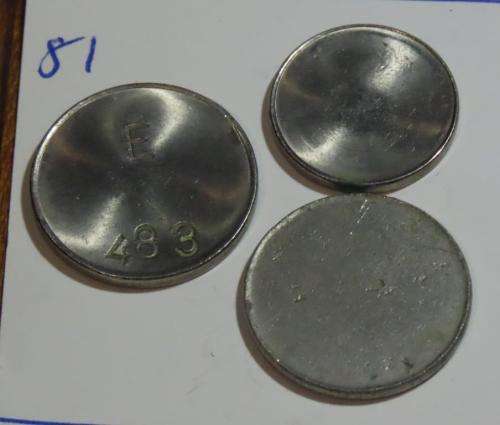 5c and 10c GPO HPK series tokens (MB850E) and 10c blank