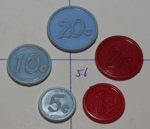 5 x OK bazaars tokens (MB1565A)