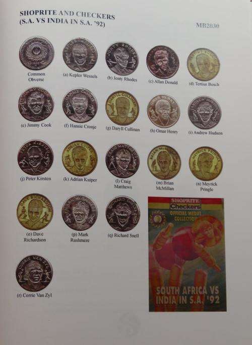 2 x Shoprite Checkers tokens (gold and silver version) MB2030