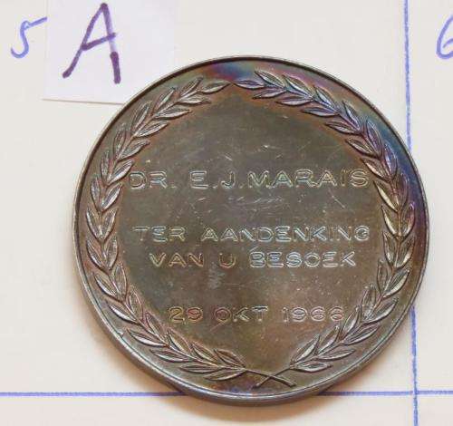 1966 Silver plated Hoerskool P.J.Olivier Medallion