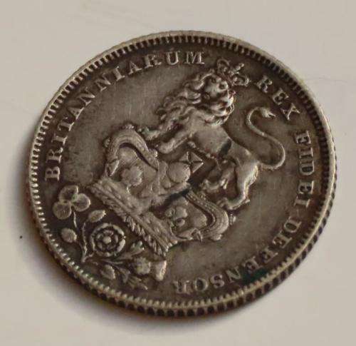 Silver 6d United KIngdom 1826