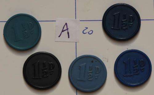 5 x Johannesburg Municipal Tramways tokens (MB1130A)