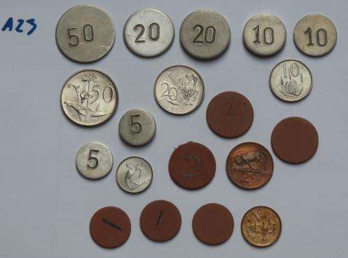 Previously unrecorded set of 2nd Decimal Union School tokens (50c to 1c)