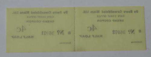 De Beers Mines Half Loaf token (MB555E)