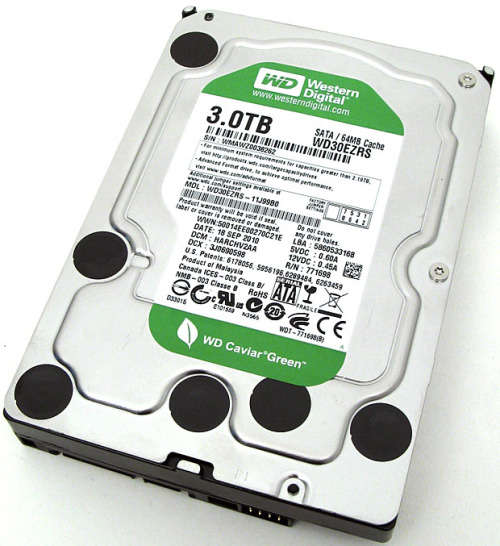 Western Digital Green 3TB SATA - Internal Desktop Hard Drive