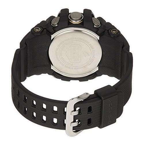 Casio G-Shock Mudmaster Twin Sensor Gold Tone Accents Black Resin Band Men's Watch