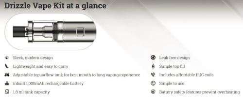VAPORESSO DRIZZLE MTL (MOUTH-TO-LUNG)  KIT ** 100% AUTHENTIC **