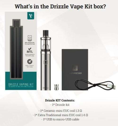 VAPORESSO DRIZZLE MTL (MOUTH-TO-LUNG)  KIT ** 100% AUTHENTIC **