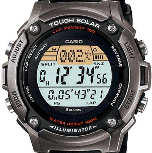 Brand New Casio Solar-Powered 100M WR Watch ** Alarms ** Auto Calendar ** In-Stock **