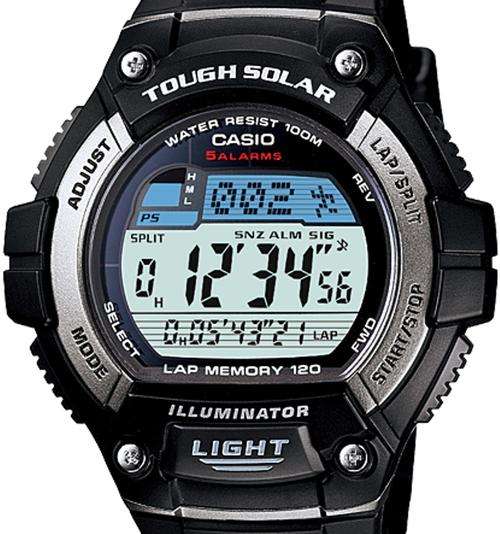 Brand New Casio Solar-Powered 100M WR Watch ** Alarms ** Auto Calendar ** In-Stock **
