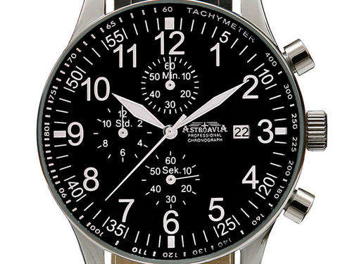 ASTROAVIA GERMAN PILOT MILITARY CHRONOGRAPH COLLECTORS WATCH ** BRAND NEW **